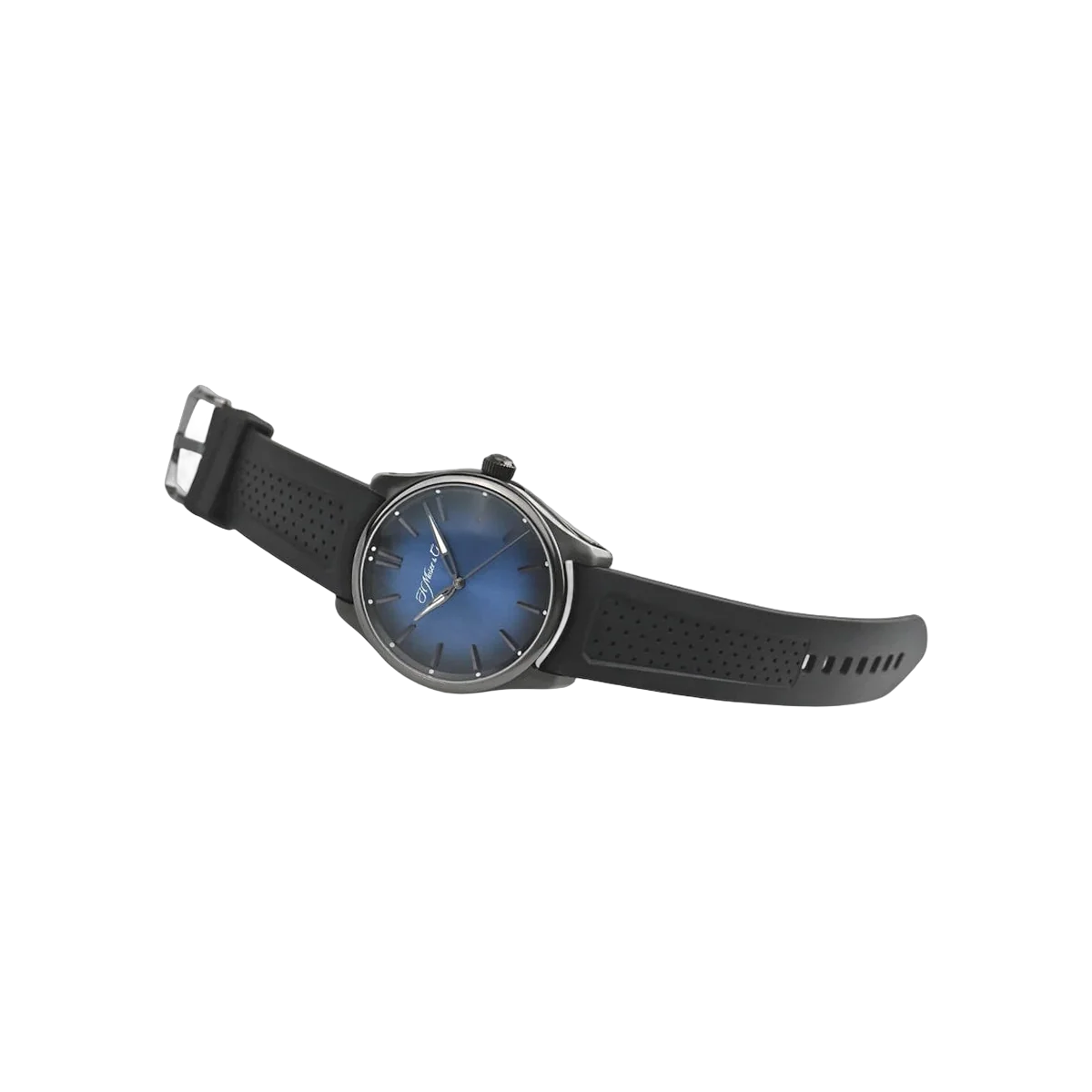 H. Moser & Cie. Pioneer Centre Seconds 3200-1205 Stahl 42,8mm Blaues Zifferblatt Herrenuhr