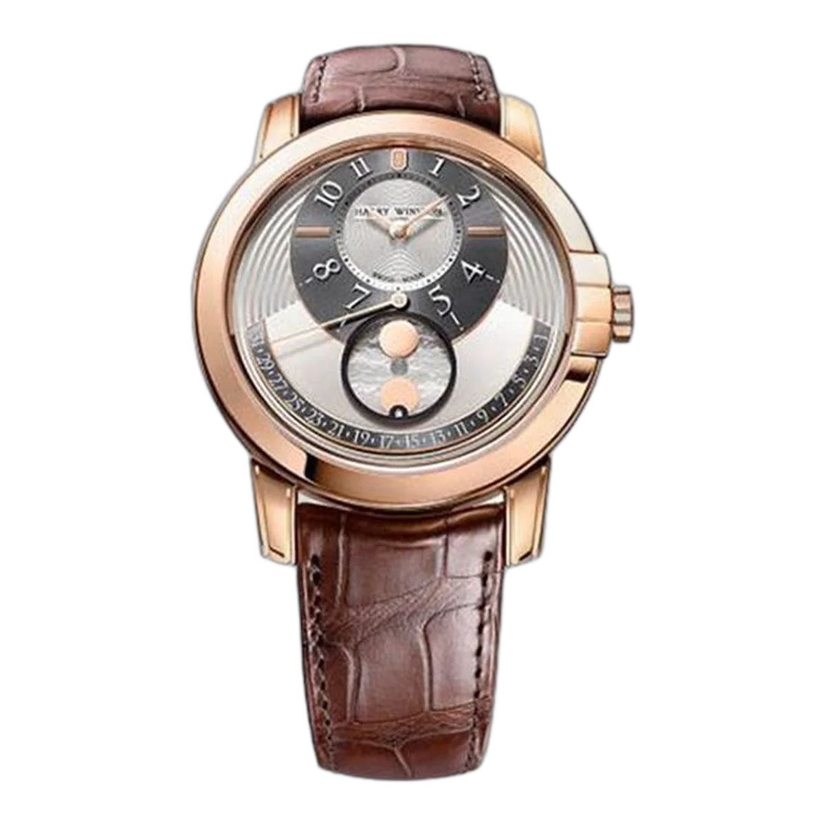 Harry Winston Midnight 42 mm Herrenuhr aus 18 Karat Roségold
