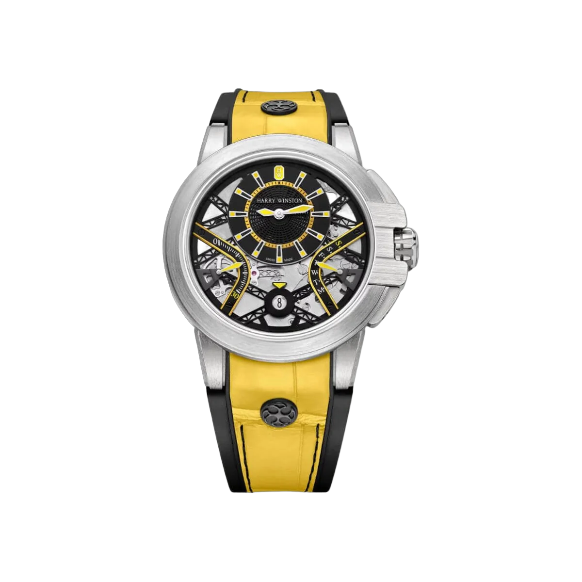 Harry Winston Ocean Collection OCEABI42ZZ002 Zalium Variation Gelb Herrenuhr