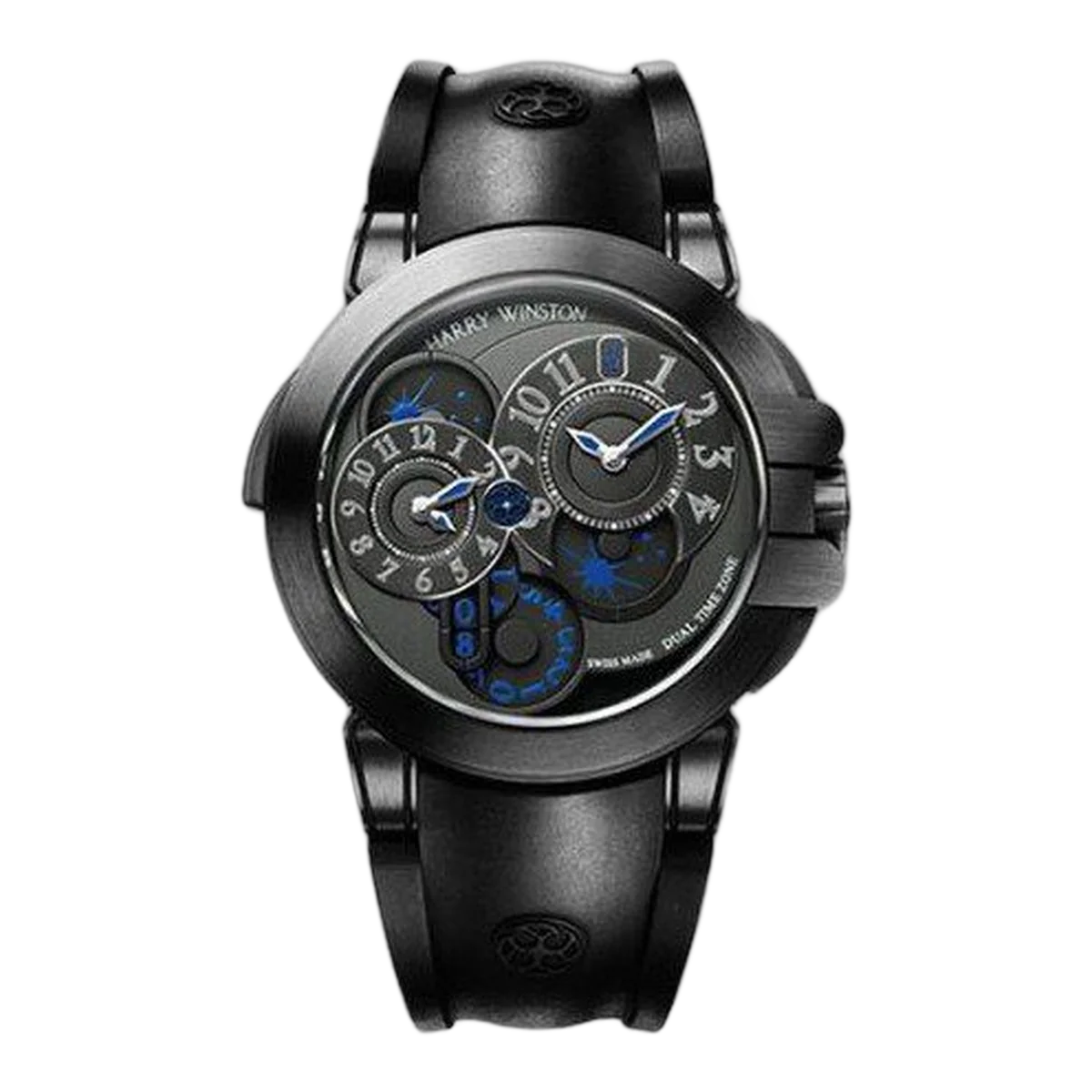 Harry Winston Ocean Dual Time Black Edition Herrenuhr