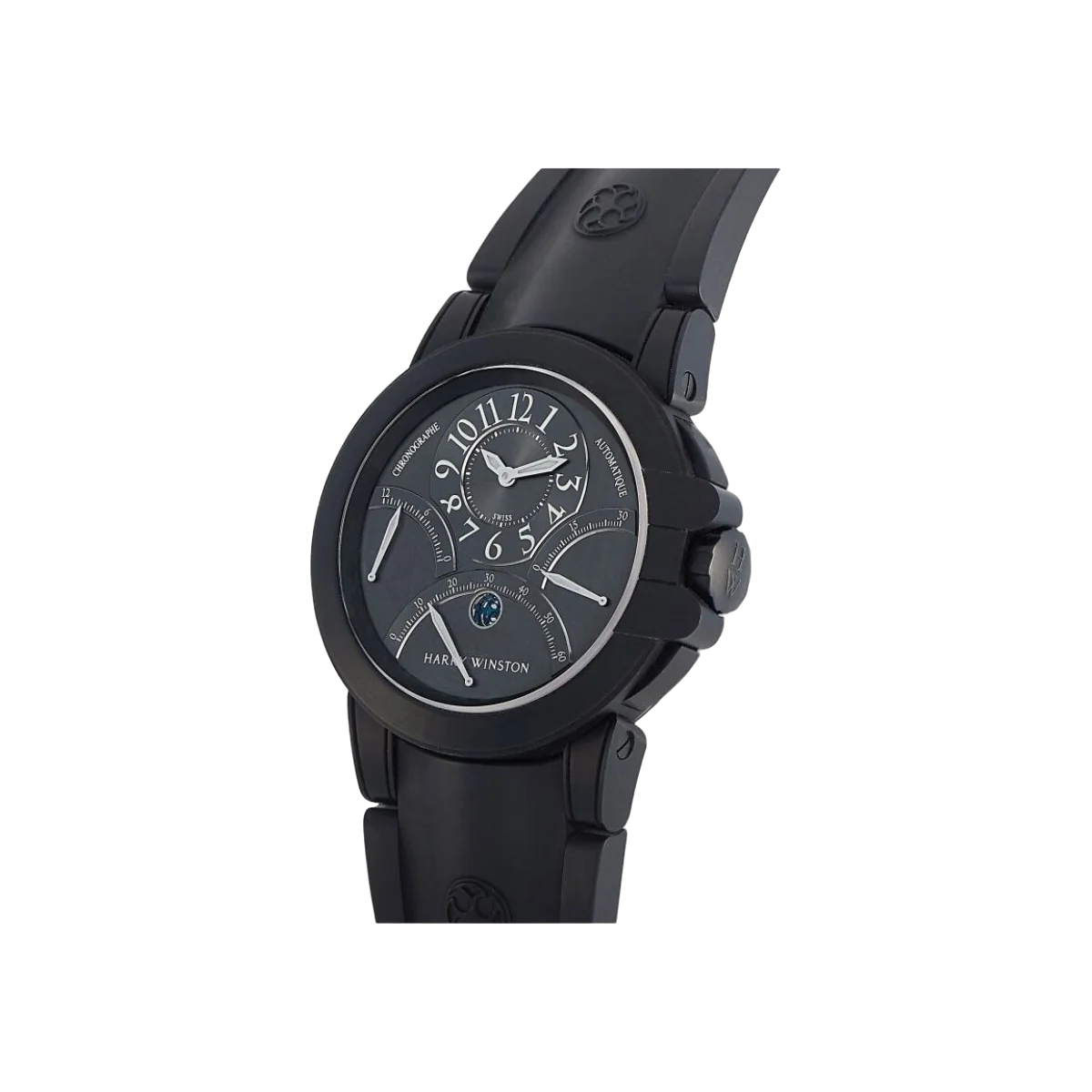 Harry Winston Ocean OCEACT44ZZ004 Dreifacher Retograder Chronograph Grau Zifferblatt