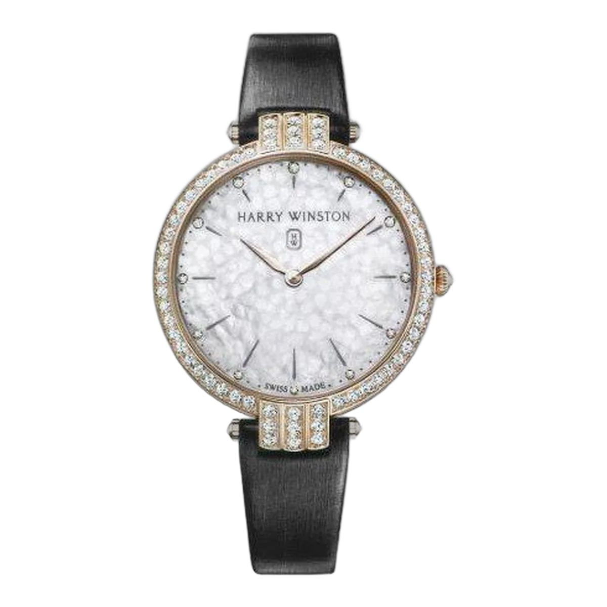 Harry Winston Premier 39 mm 18 Karat Roségold Damenuhr