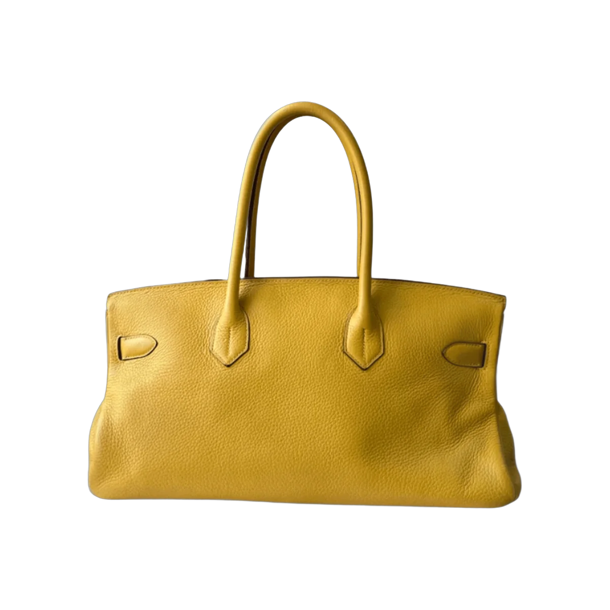 Hermes Birkin 42 黄色 Taurillon 钯金五金手提包
