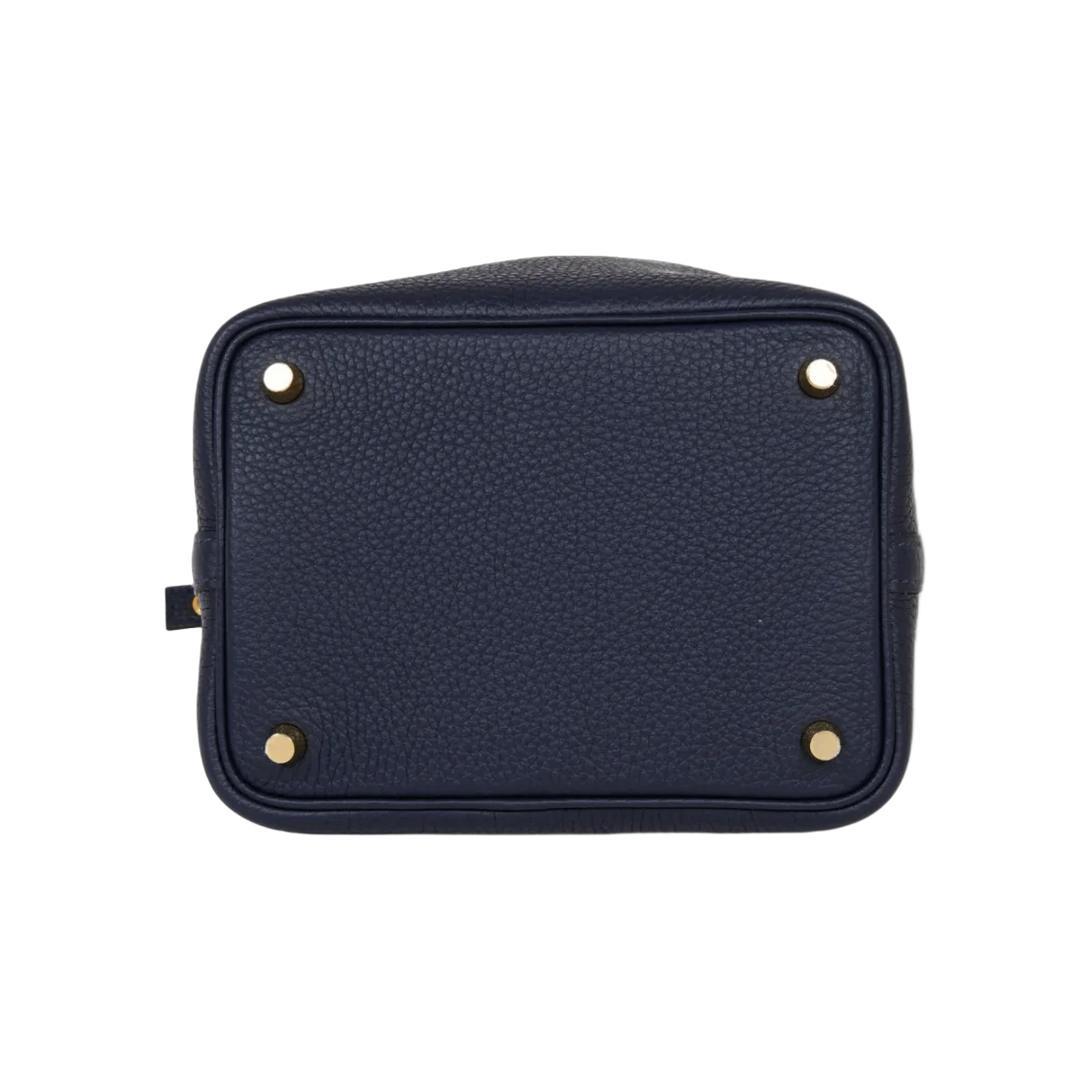 Hermes Picotin 18 Bleu Nuit Taurillon Clemence 皮革 金色五金包