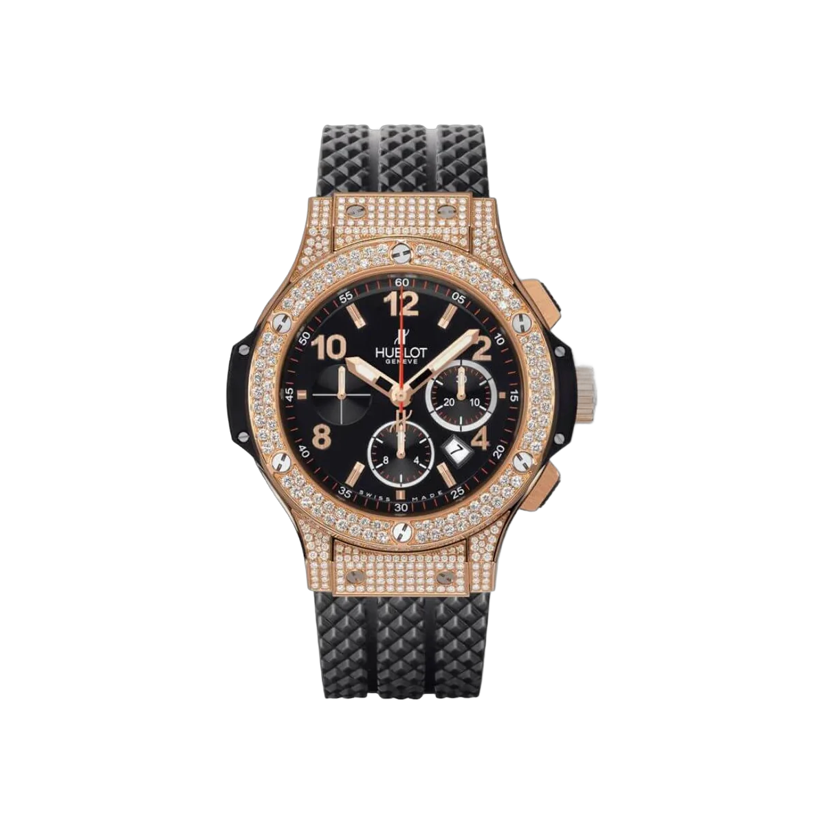 Hublot Big Bang 301.PX.130.RX.174 Diamond Paved Black Dial