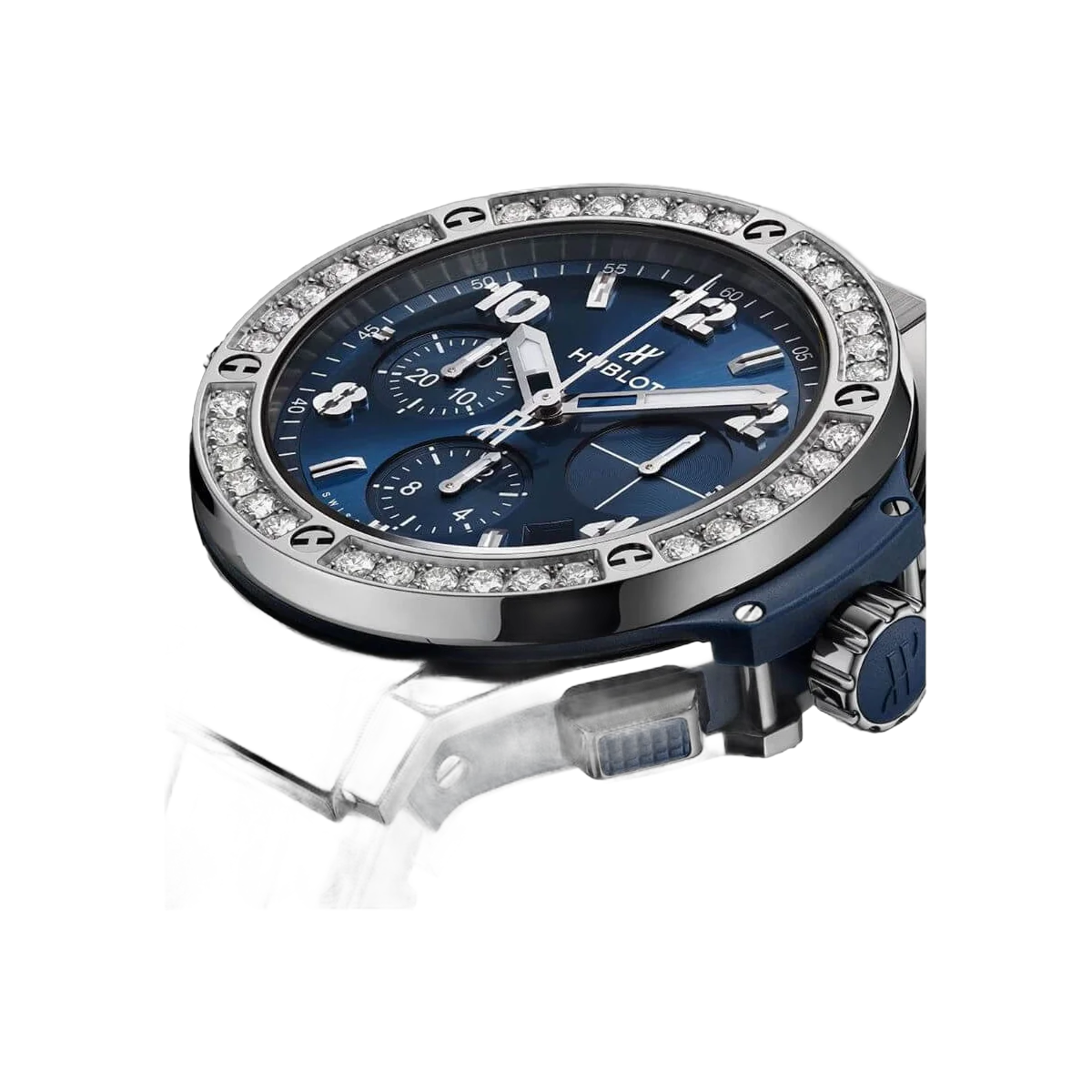 Hublot Big Bang 341.SX.7170.LR.1204 钢钻石蓝色表盘 41 毫米男士手表