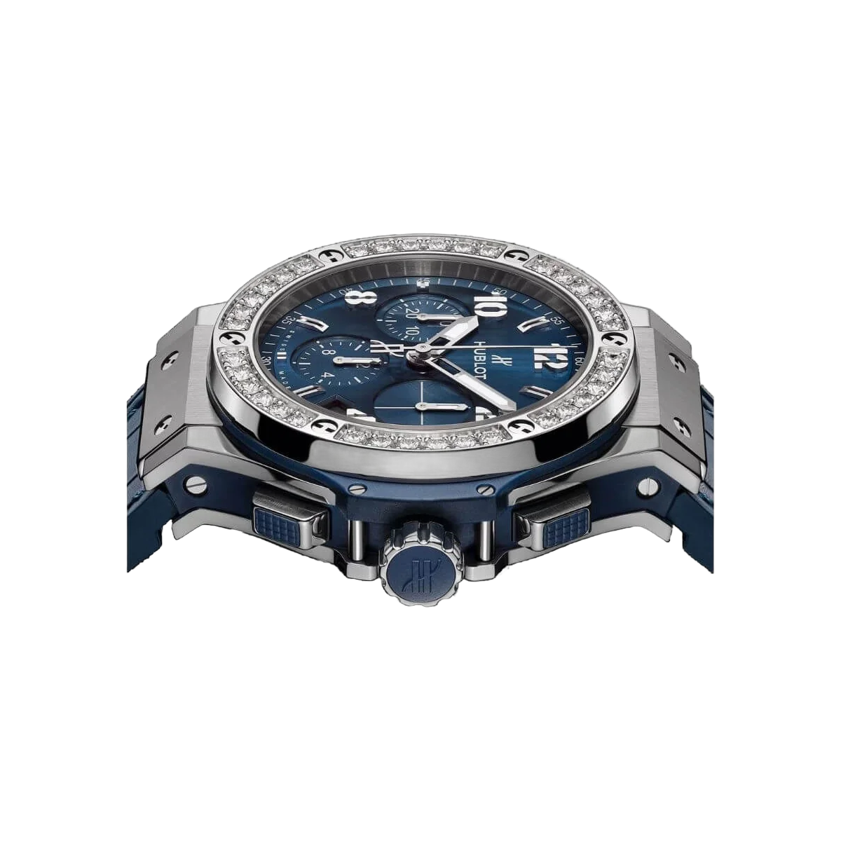 Hublot Big Bang 341.SX.7170.LR.1204 钢钻石蓝色表盘 41 毫米男士手表