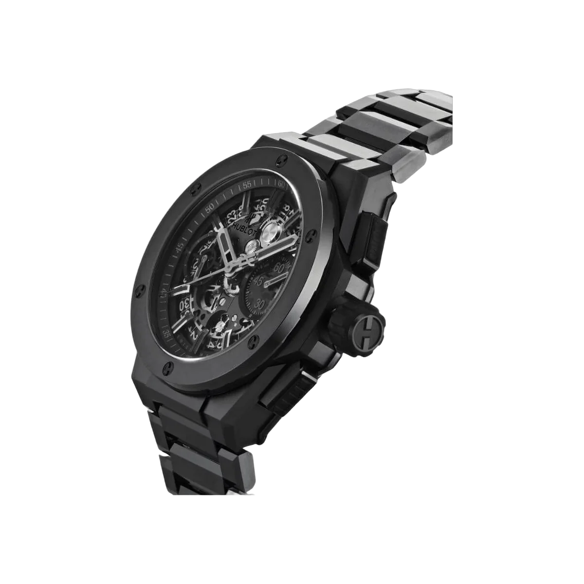 Hublot Big Bang 451.CX.1140.CX Ceramic Integral All Black Chronograph 42mm Schwarzes Zifferblatt Herrenuhr