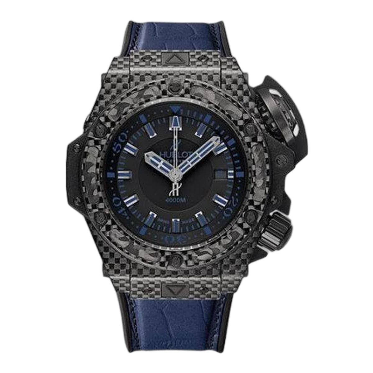 Hublot Big Bang King Power Oceanographic 4000 All Black Blue Limited Edition Of 500 48Mm Men's Watch