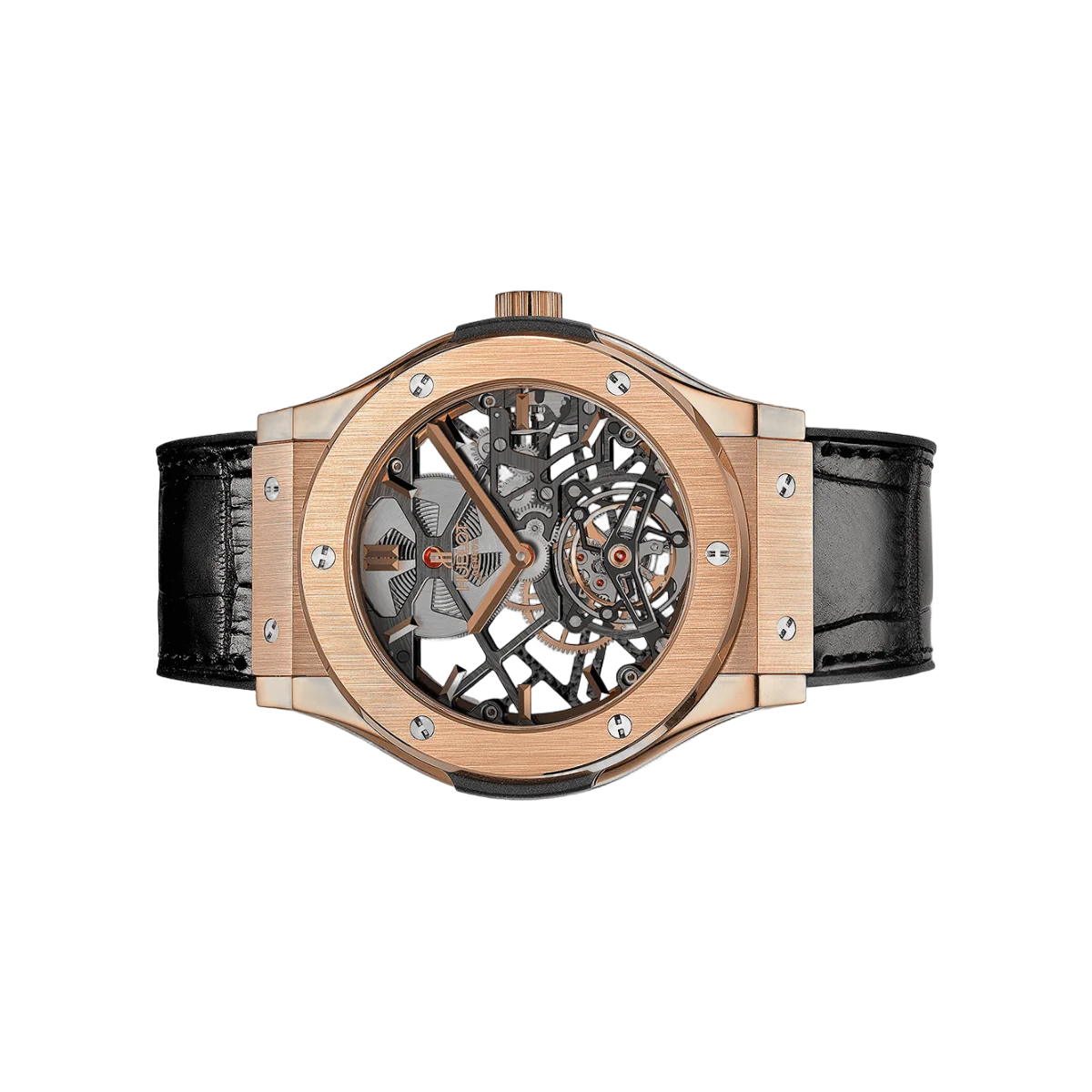 Hublot Classic Fusion 505.OX.0180.LR Ultra-Thin Tourbillon King 18kt Rose Gold 45mm Skeleton Dial Mens Watch – additional product photo 2