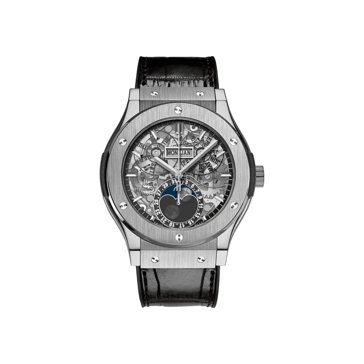 Hublot 经典融合 517.NX.0170.LR Aerofusion 月相镂空表盘 42 毫米男士手表