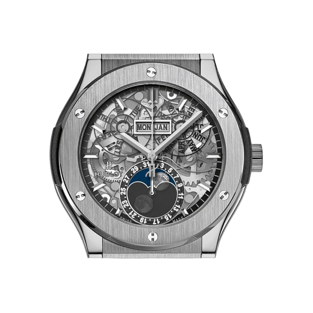Hublot 经典融合 517.NX.0170.LR Aerofusion 月相镂空表盘 42 毫米男士手表