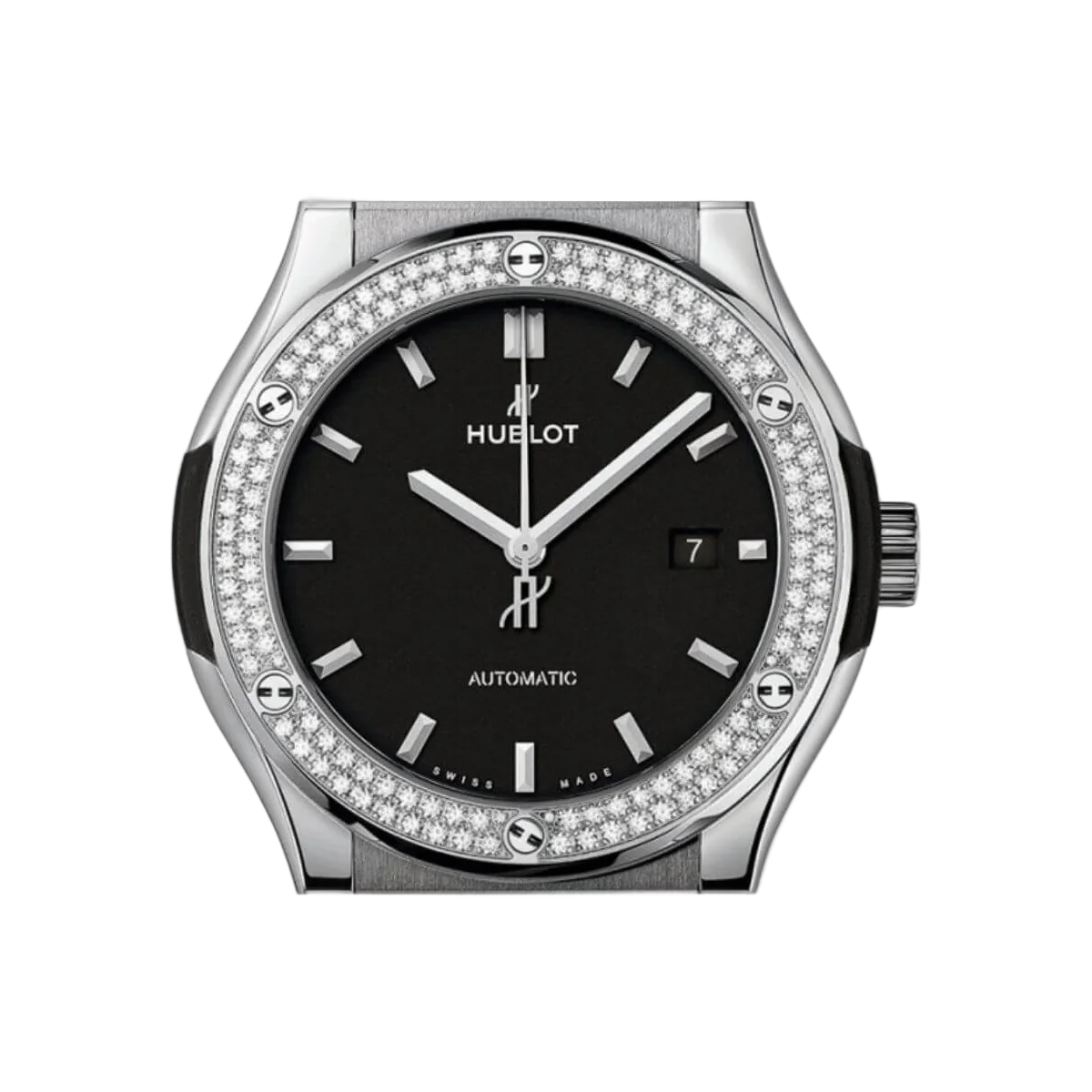 Hublot Classic Fusion 542.NX.1171.LR.1104 Titanium Diamonds Black Dial