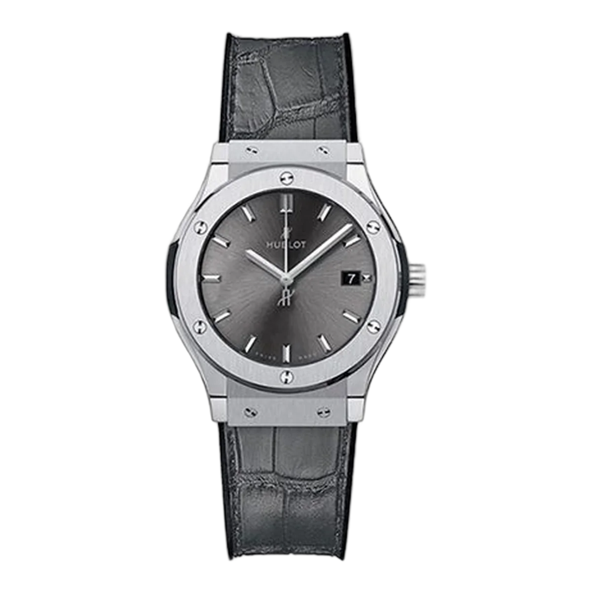 Hublot Classic Fusion 581.Nx.7071.Lr Titanium Grey Quartz 33Mm Ladies Watch