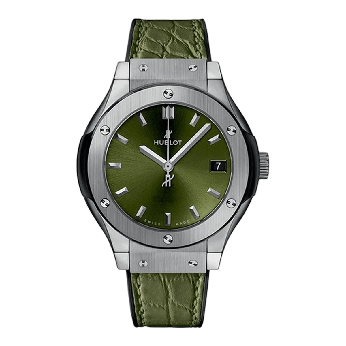 Hublot Classic Fusion 581.Nx.8970.Lr Titanium 33Mm Green Dial