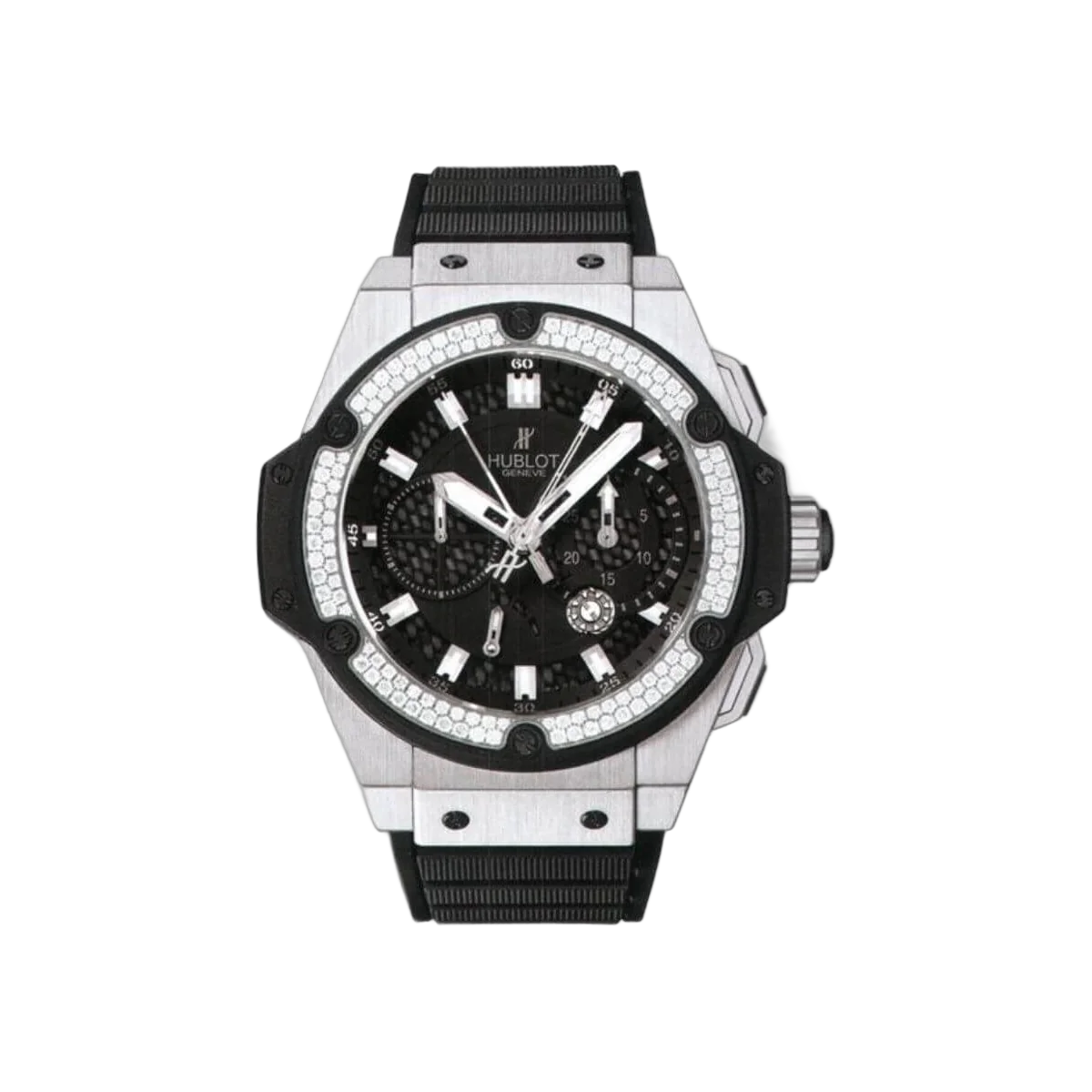 Hublot King Power 709.Zx.1770.Rx.1104 Black Dial Diamond-Set Bezel