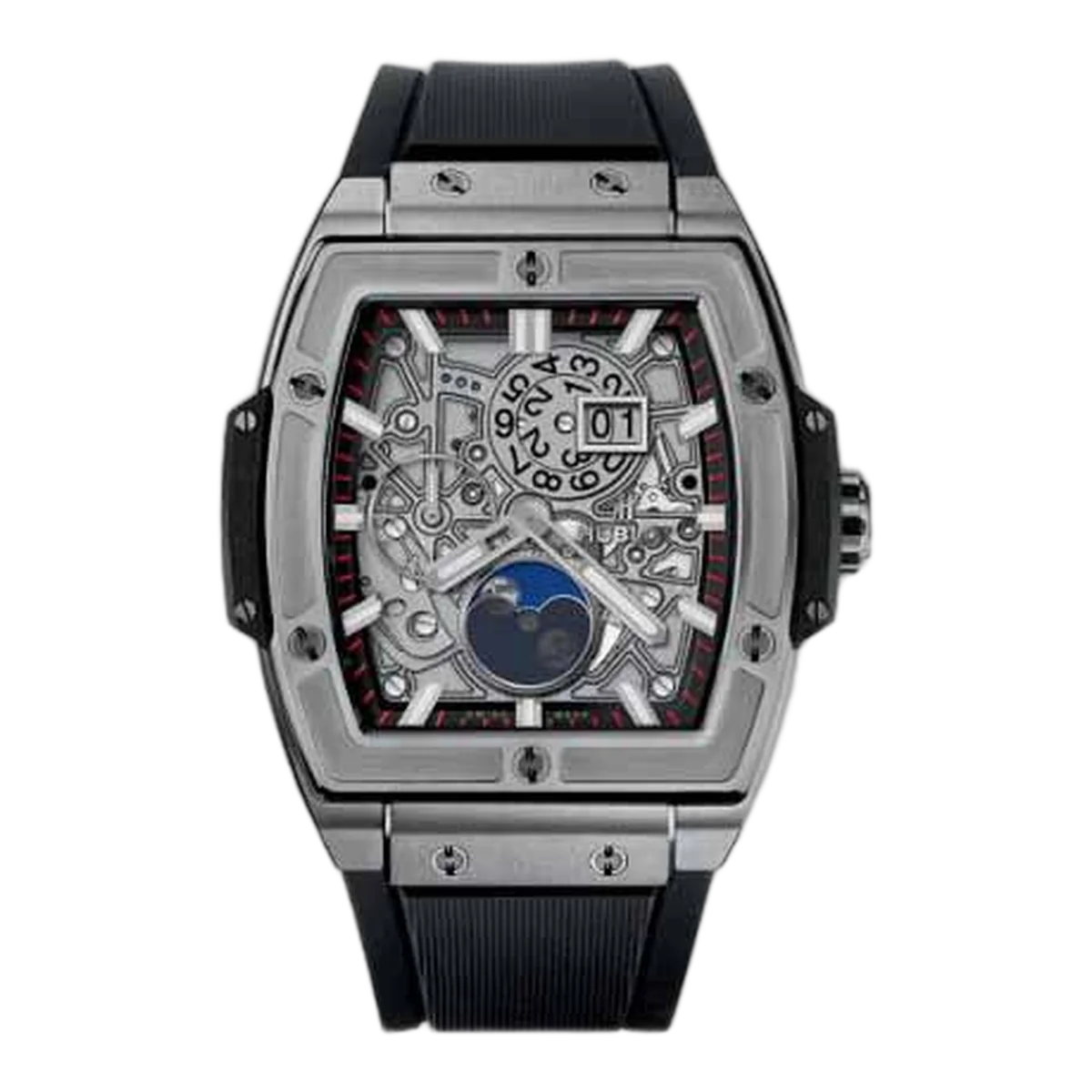 Hublot Spirit Of Big Bang Moonphase Titanium 42Mm Skeleton Dial Men's Watch