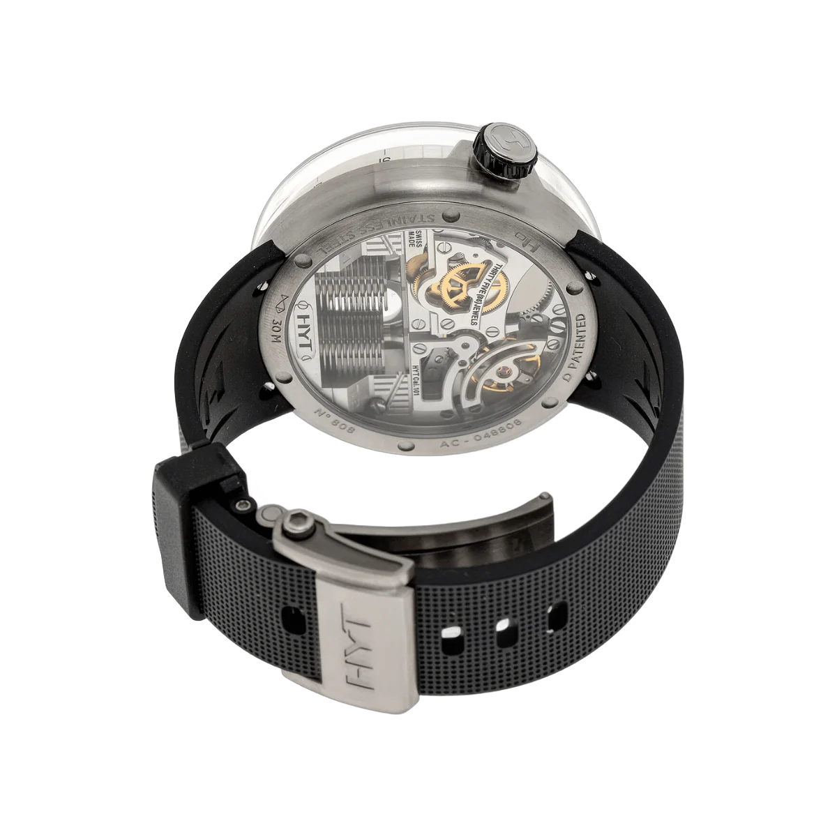HYT H0 Manual Steel 048-TT-91-BF-RU Silver Dial