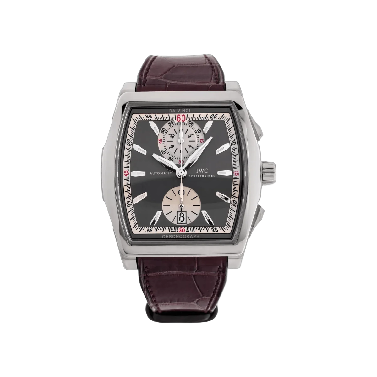IWC دافينشي IW376401 ذهب أبيض عيار 18 قيراط مينا رمادي أردوازي أوتوماتيكي