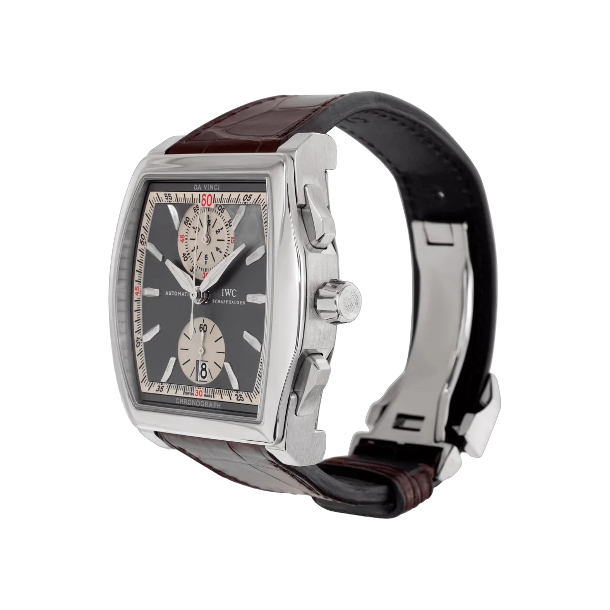 IWC دافينشي IW376401 ذهب أبيض عيار 18 قيراط مينا رمادي أردوازي أوتوماتيكي