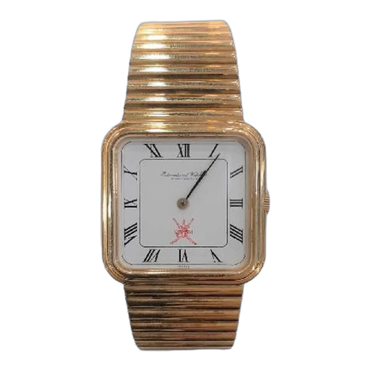 Iwc Oman Logo Yellow Gold Men's Watch