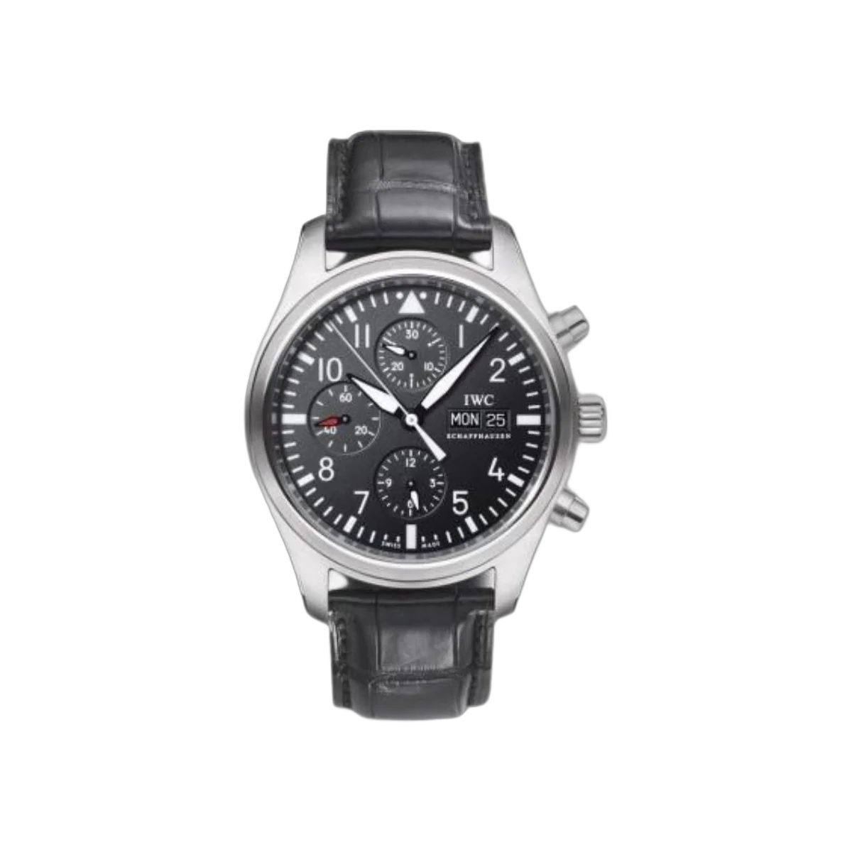 IWC Pilot's Watch IW3717-01 Chronograph Black Dial