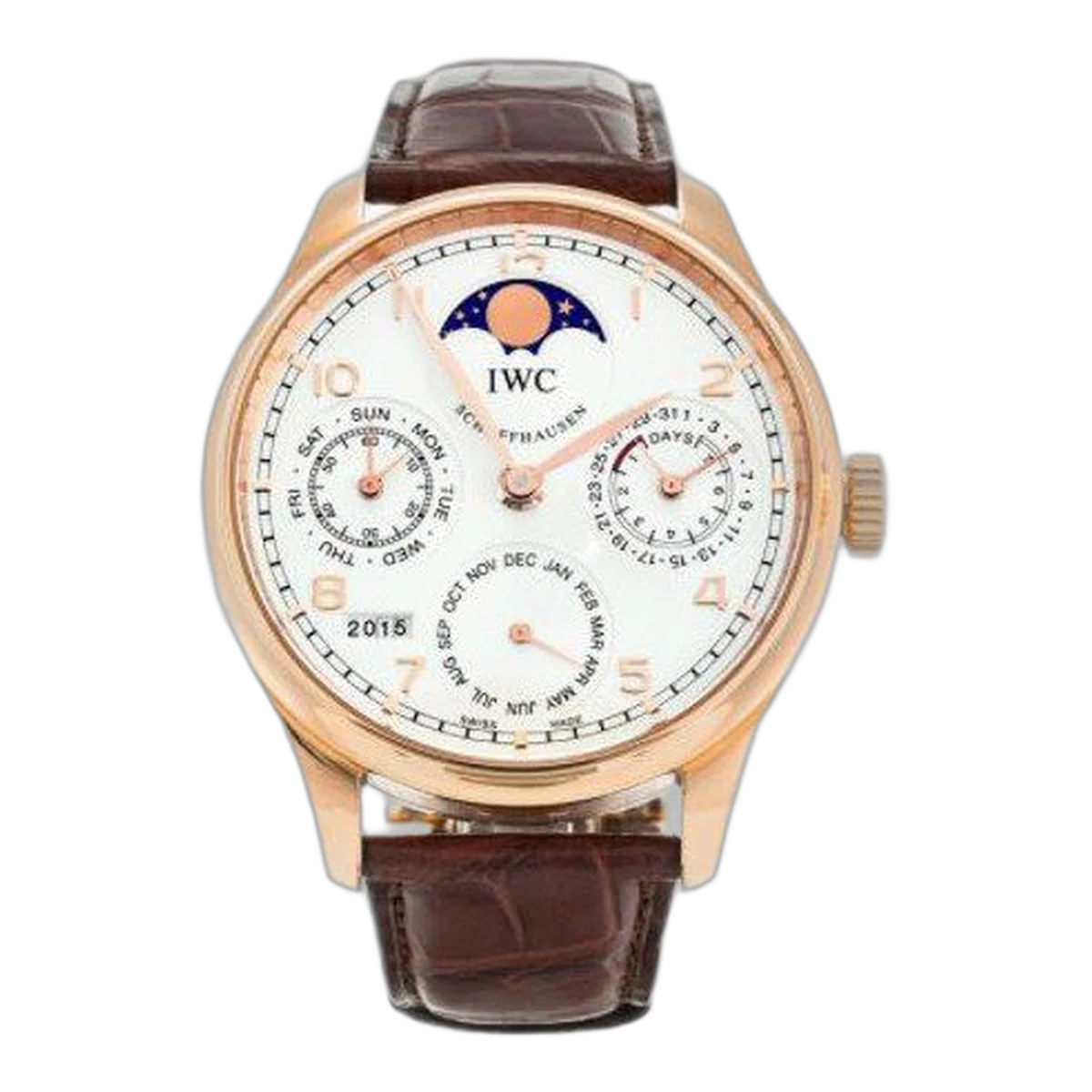 Iwc Portuguese 18Kt Rose Gold 44Mm Men's Watch