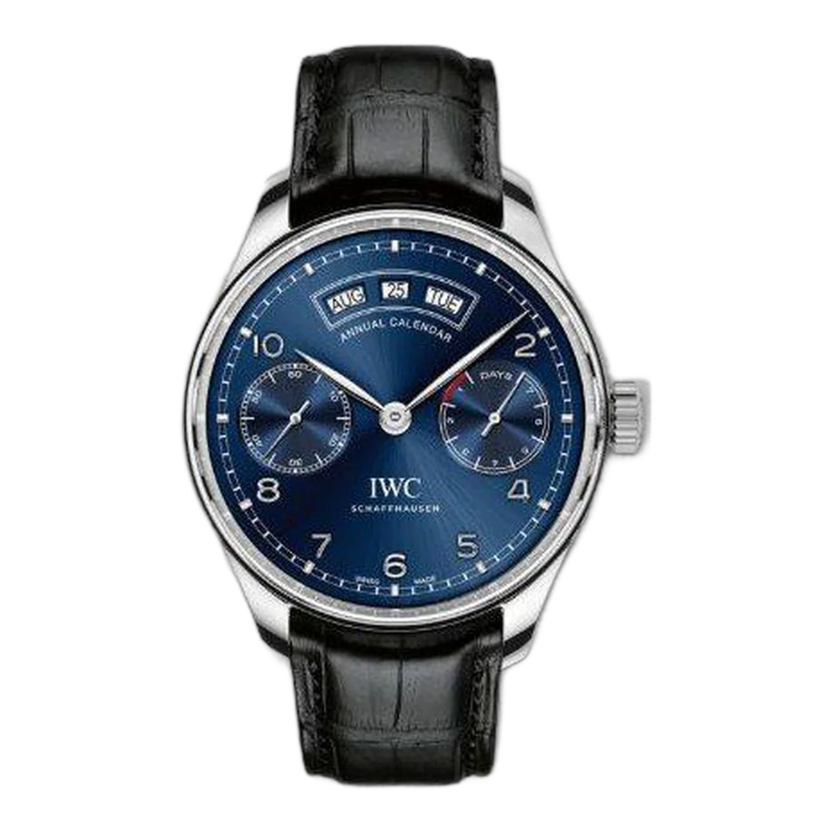 Iwc Portugueser Annual Calendar Stainless Steel 44Mm Men's Watch