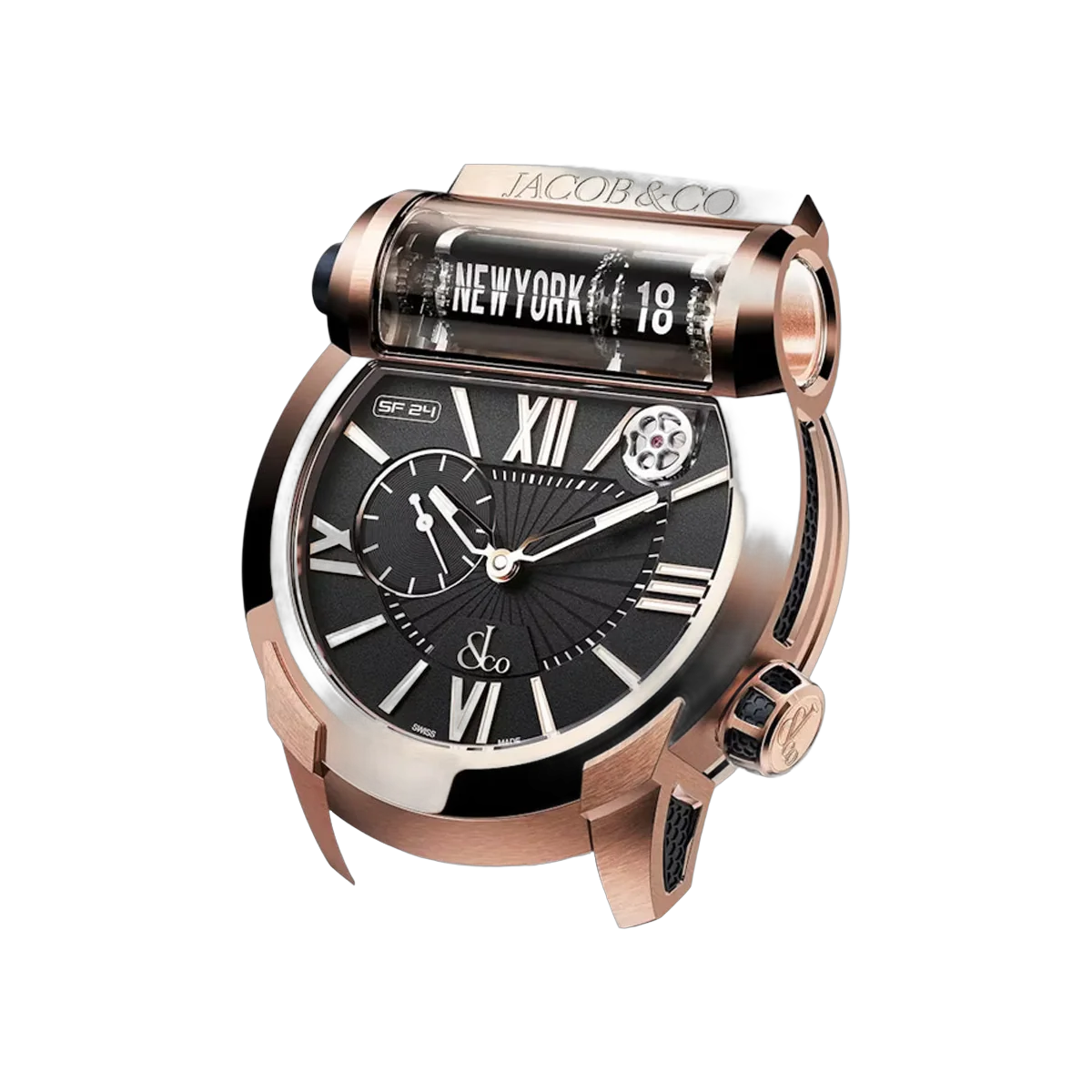 Jacob & Co. Epic SF24 ES101.40.AE.AC.A Rose Gold 45mm Black Dial Men's Watch