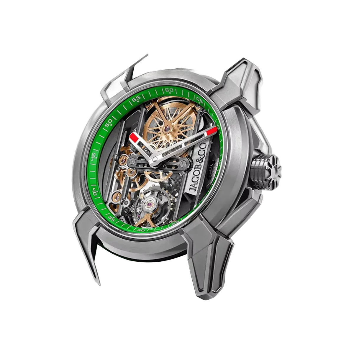 Jacob & Co. Epic X Skeleton EX110.20.AA.AC.A Titanium Green 44mm Skeleton Dial Men's Watch