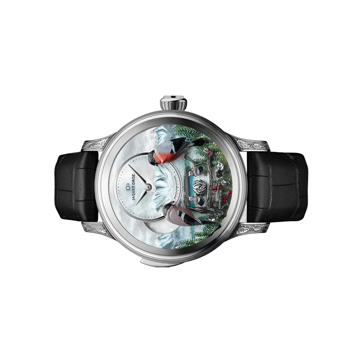 Jaquet Droz Repeater J031034205 Weißgold The Bird Alpine View MOP Zifferblatt 47mm Herrenuhr