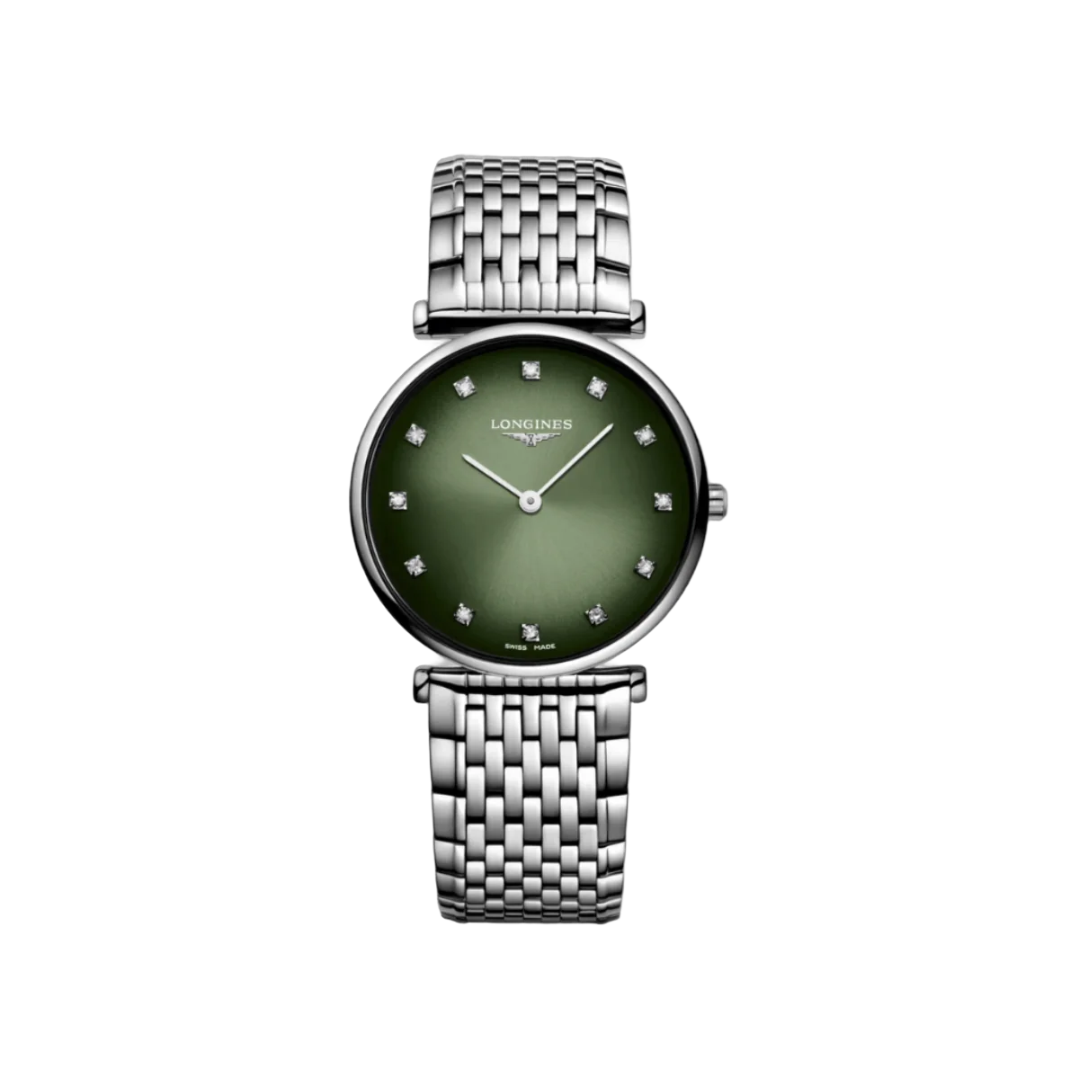 Longines La Grande Classique L45124926 Quarzuhr 29mm Grünes Zifferblatt Damen
