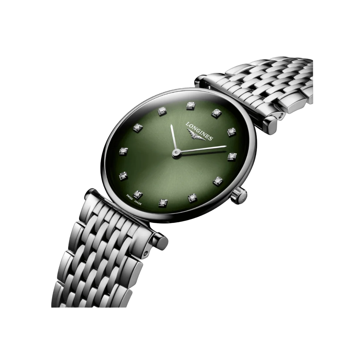 Longines La Grande Classique L45124926 Quarzuhr 29mm Grünes Zifferblatt Damen