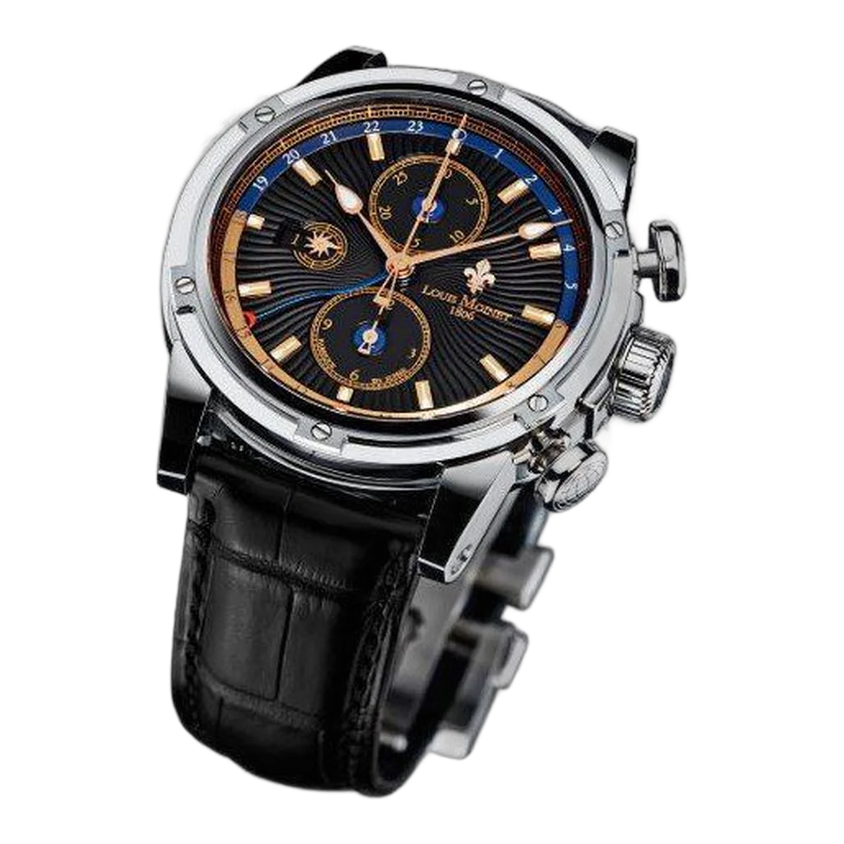 Louis Moinet Geograph 46Mm Stainless Steel Limited Edition Men's Watch