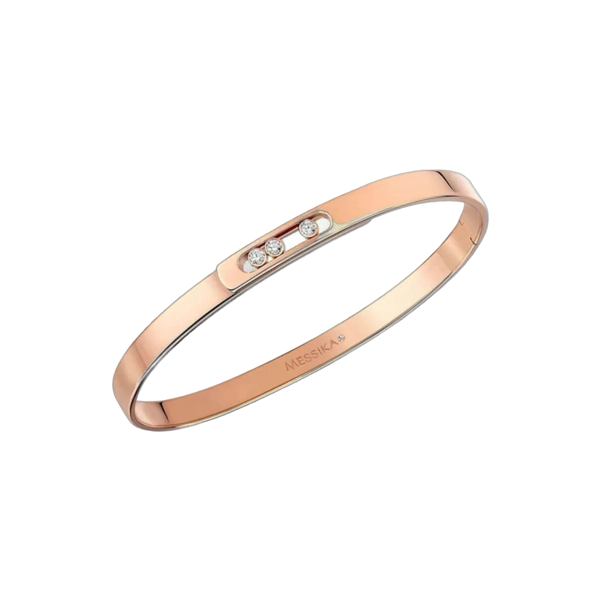 Messika Move Noa Bangle Pm 10092-PG Pink Gold Diamond Bracelet – additional product photo 2