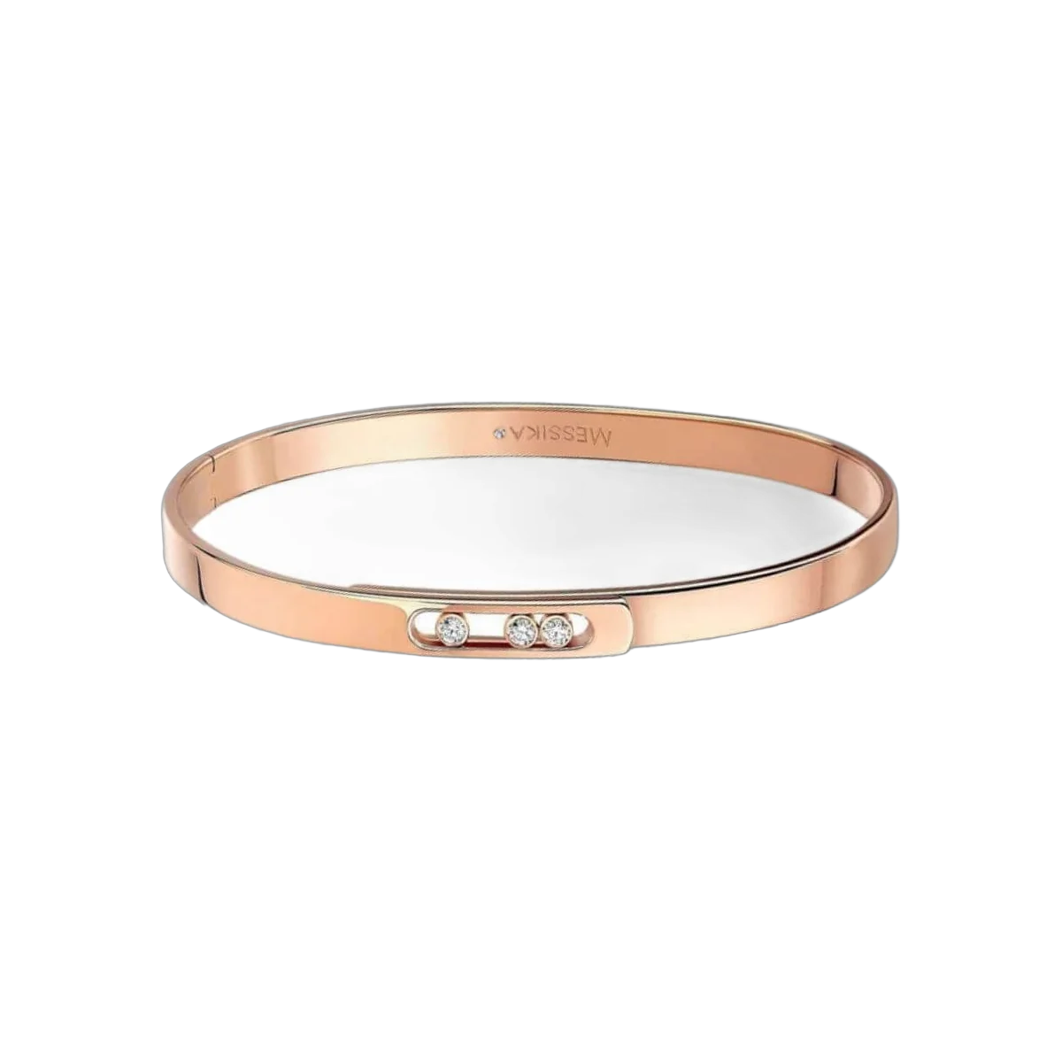 Messika Move Noa Bangle Pm 10092-PG Pink Gold Diamond Bracelet – additional product photo 3