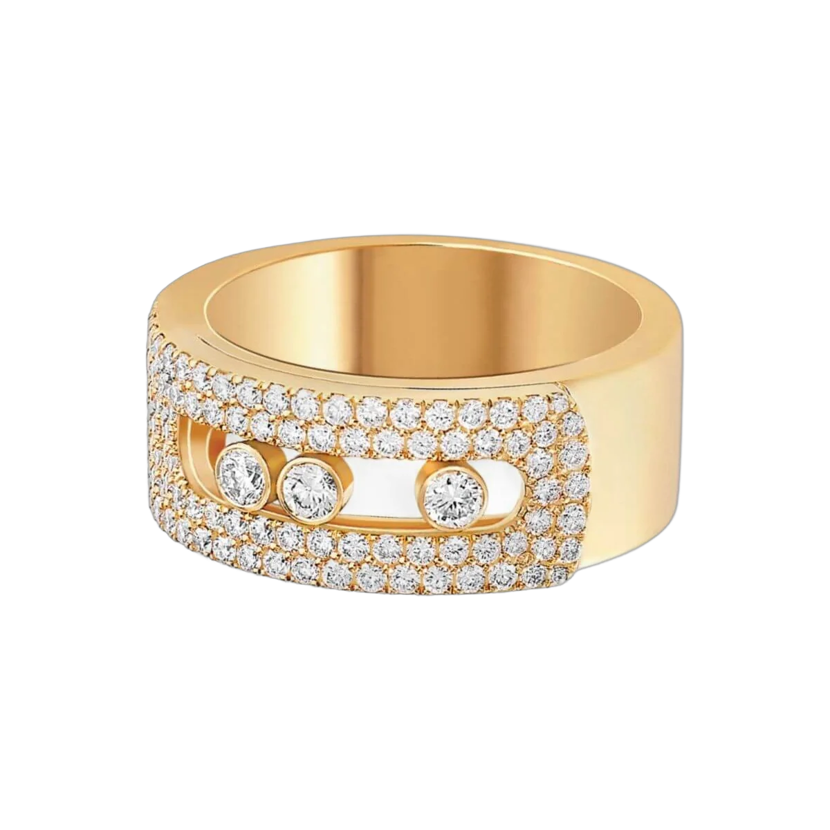 Messika Move Noa Pave 10102-YG Yellow Gold Diamond Ring