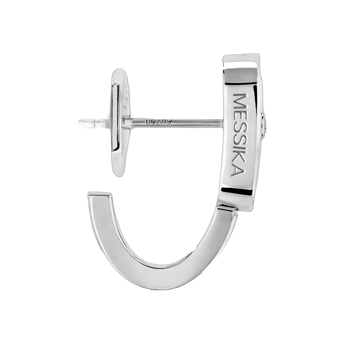 Messika Move UNO Mini Hoops 10050-WG Ohrringe aus Weißgold mit Diamanten