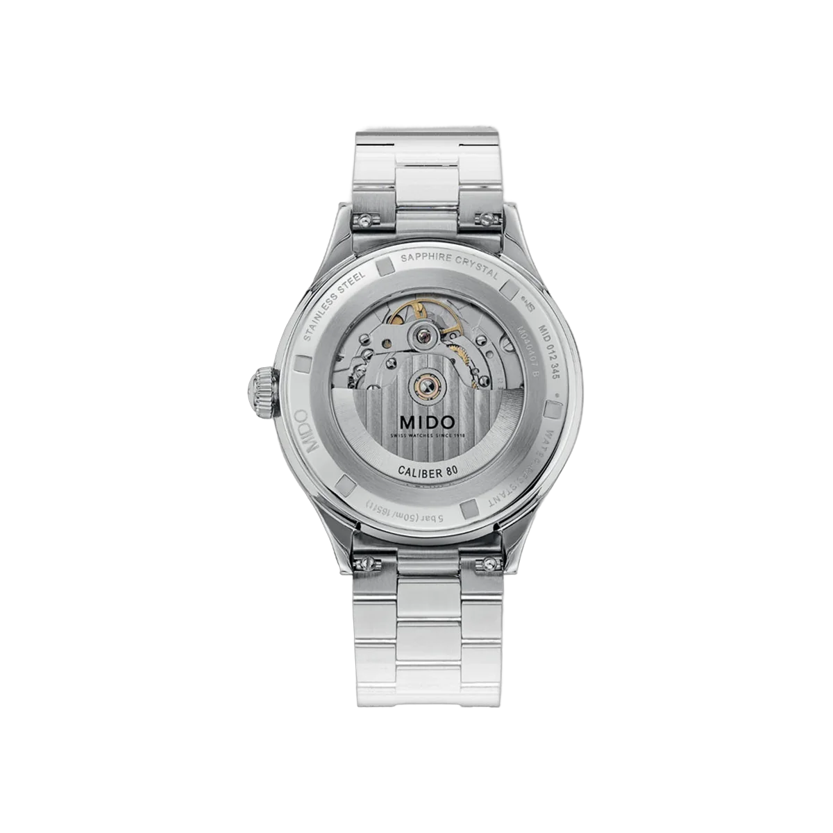 美度 Multifort Patrimony Powerwind M040.407.11.061.00 不锈钢 40 毫米黑色表盘男士手表