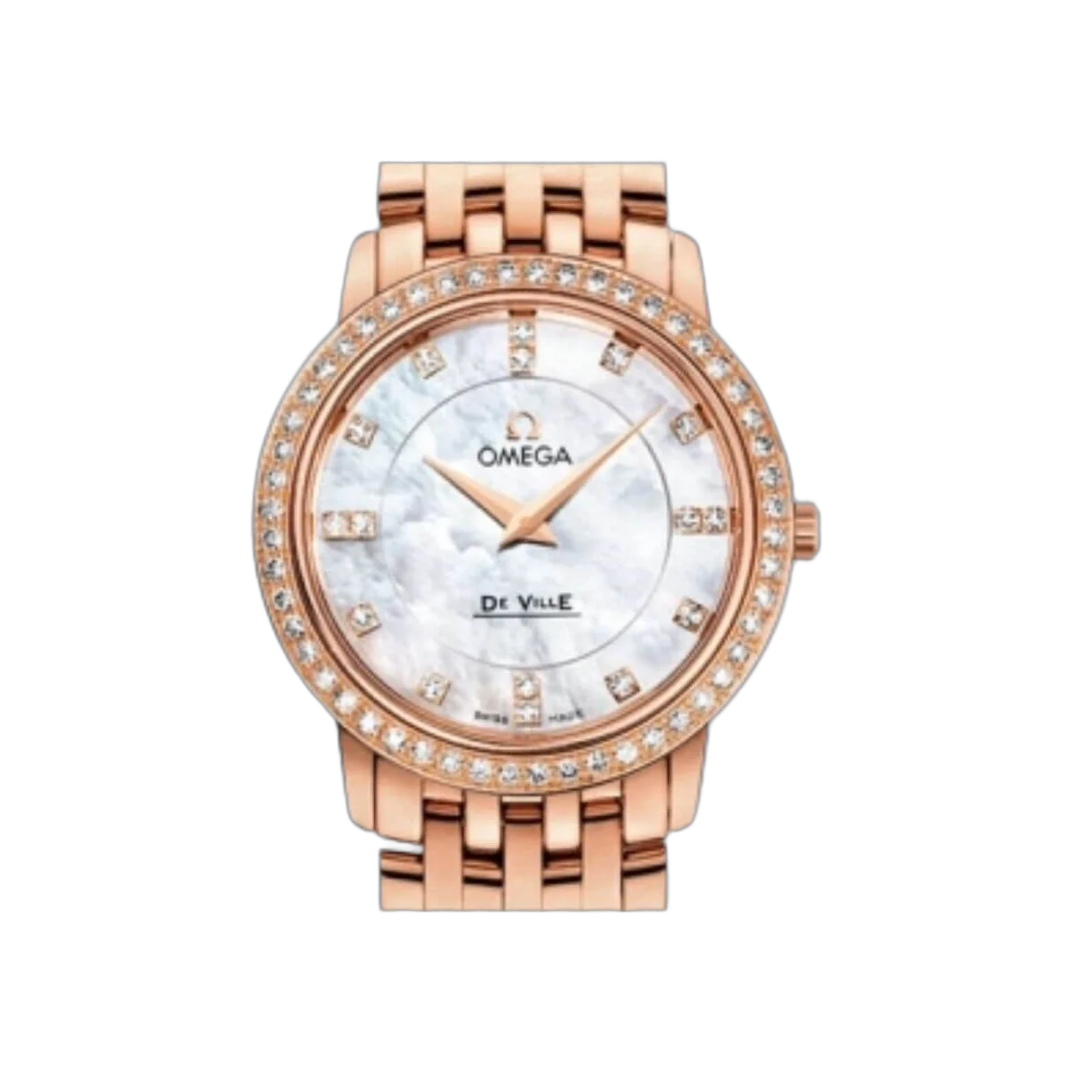 Omega De Ville Prestige Quartz 413.55.27.60.55.002 27MM MOP Dial