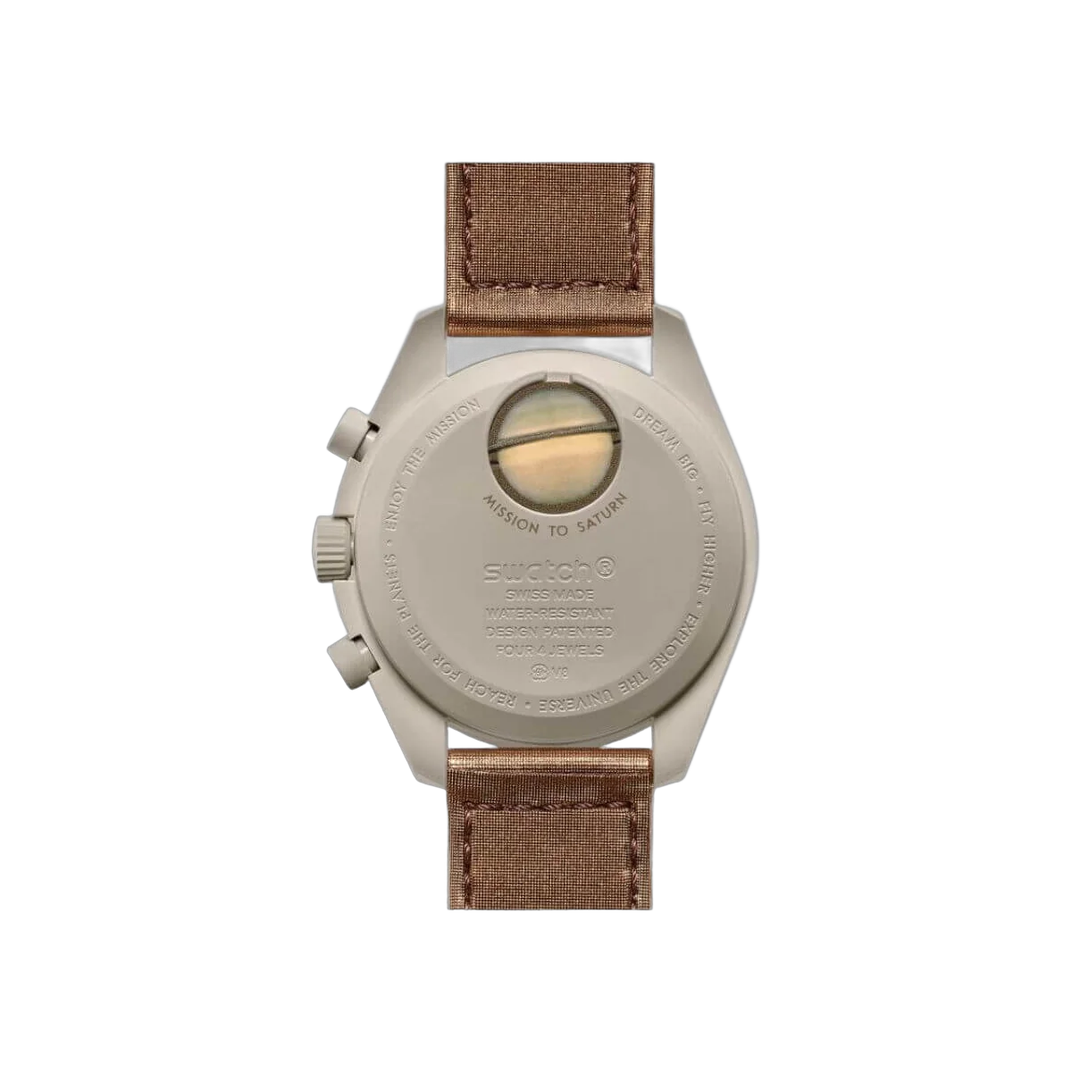 Omega X Swatch Mission To Saturn So33T100 Moonswatch Light Brown – additional product photo 2