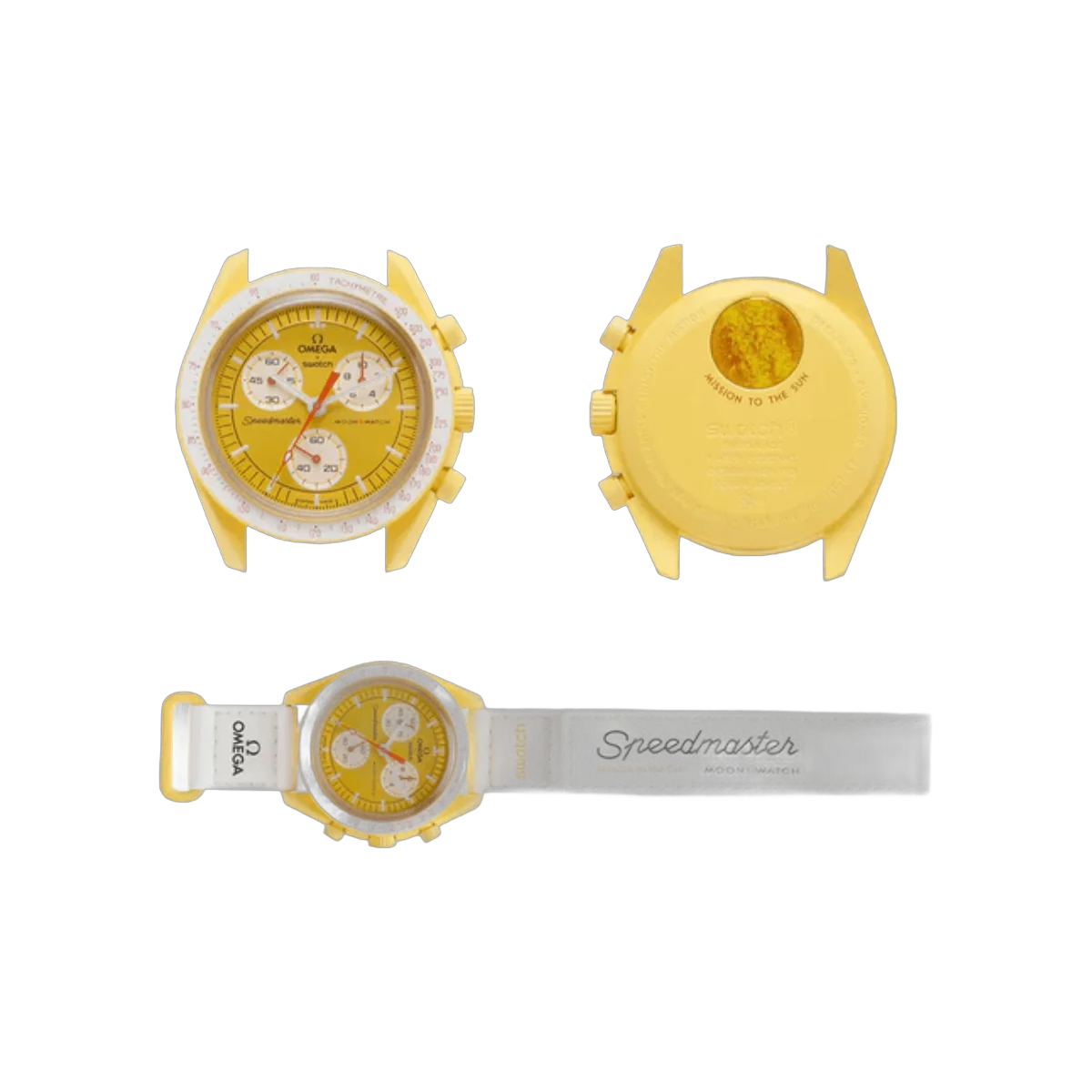 Omega X Swatch Mission To Sun SO33J100 Moonswatch Gelb Bioceramic