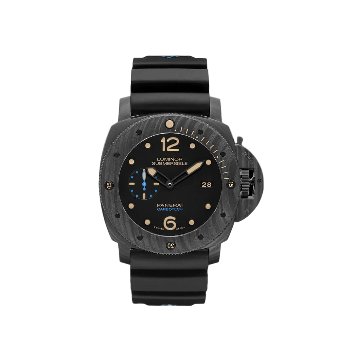 沛纳海 Luminor Carbotech PAM00616 47 毫米黑色表盘