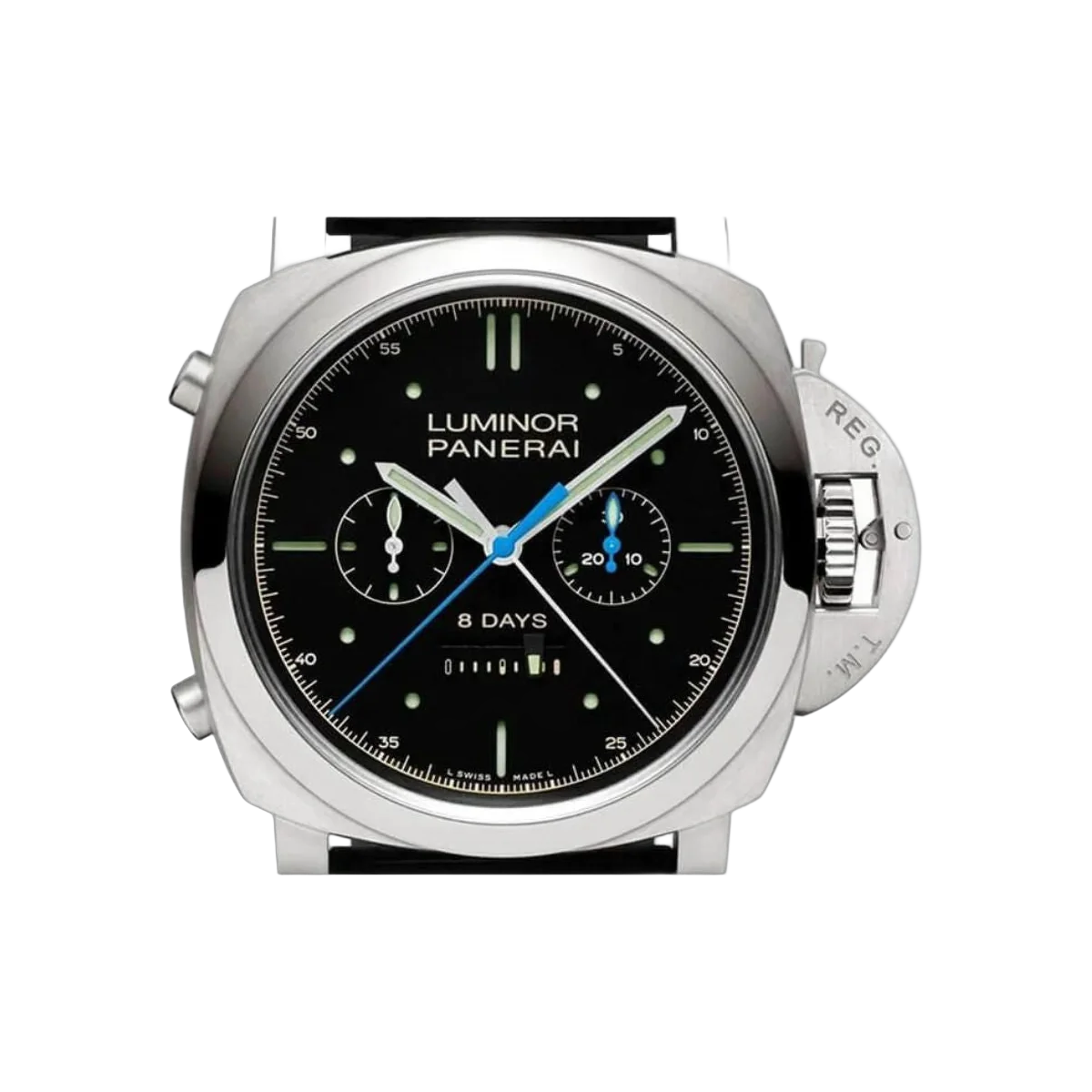 沛纳海 Luminor PAM00530 1950 Rattrapante 8 Days 钛金属