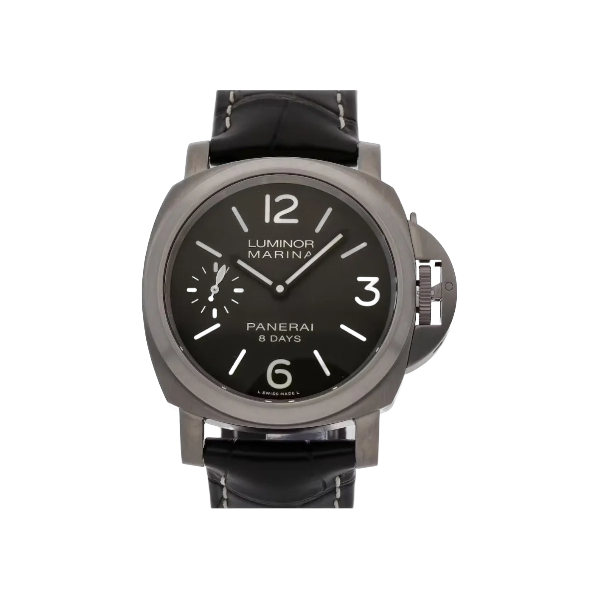 Panerai Luminor PAM00564 Marina 8 Tage Titan Handaufzug Braunes Zifferblatt