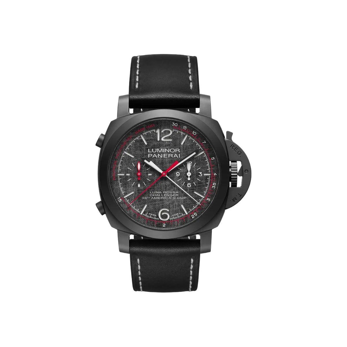 沛纳海 Luminor PAM01038 Luna Rossa Regatta 计时码表 灰色表盘