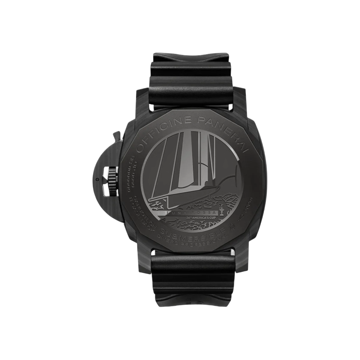 Panerai Submersible Luna Rossa PAM01039 Carbotech 47mm Grey Dial Mens Watch