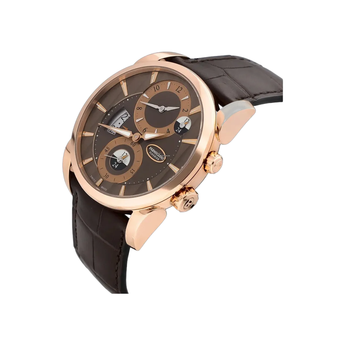 Parmigiani Fleurier Tonda Hemispheres PFC231-1001200-HA1241 Rose Gold 42mm Brown Dial Men's Watch