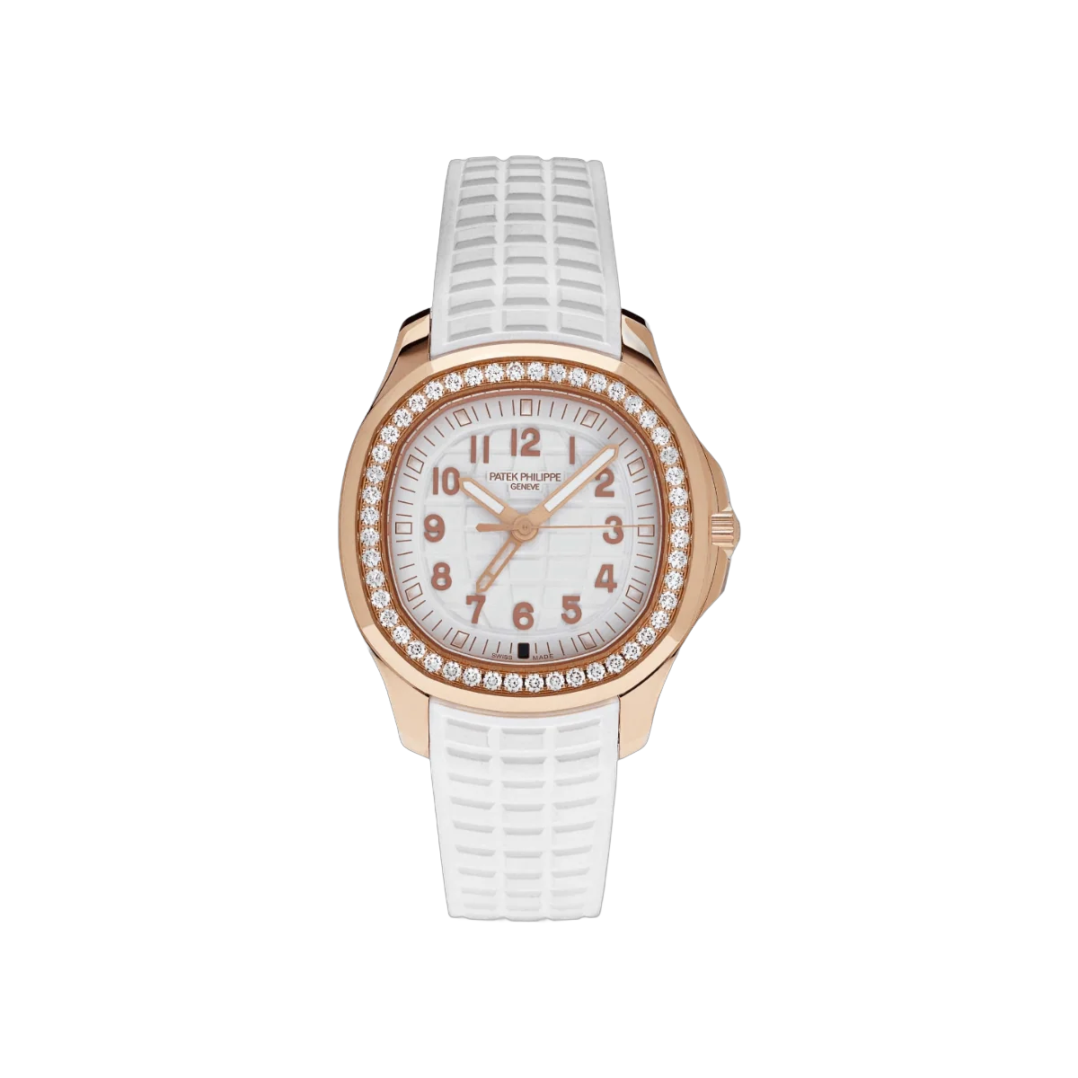 Patek Philippe Aquanaut 5269/200R-001 Diamond-Set Bezel 18K Rose Gold White Dial