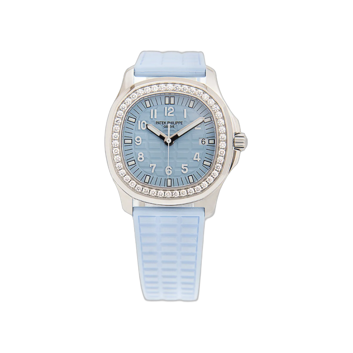 Patek Philippe Aquanaut Luce 5067A-017 Stainless Steel 36mm Diamond Bezel Blue Ice Dial
